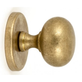 Voordeurknop Iris 56mm messing getrommeld