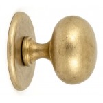 Voordeurknop Iris 72mm messing getrommeld