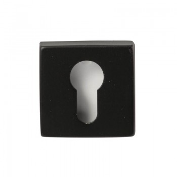 Cilinderrozet Variovierkant 304 Zwart