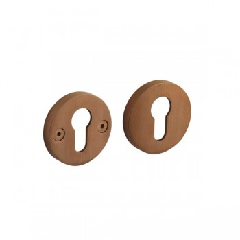 Cilinderplaatje Shiraat mat koper PVD