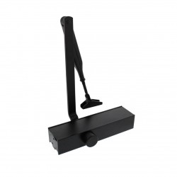 Deurdranger met schaararm DR 120 Intersteel mat zwart