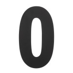 Huisnummer XXL 500mm Intersteel mat zwart