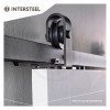 Schuifdeursysteem 2 meter hangrollen 130mm Intersteel staal mat zwart
