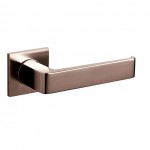 Deurkruk Olivari Milano Q vierkant rozet brons mat titaan PVD