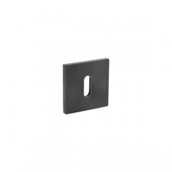 Sleutelrozet vierkant Olivari antraciet mat titaan PVD