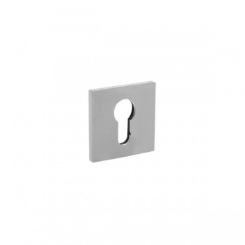 Cilinderrozet vierkant Olivari mat chroom