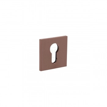 Cilinderrozet vierkant Olivari brons mat titaan PVD