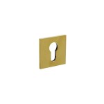 Cilinderrozet vierkant Olivari mat messing titaan PVD