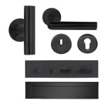 Complete voordeurset Piet Boon INC-07 mat zwart