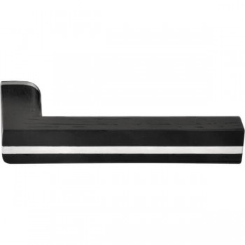 Deurkruk Piet Boon TWO PBL22-ZR (gatdeel) RVS/eiken zwart