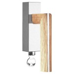 Draaikiep Piet Boon TWO afsluitbaar PBL22-DKLOCK RVS/eiken