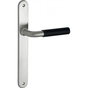 Deurkruk Frankfurt mat nikkel ongelakt ebben langschild