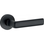 Deurkruk Padania rond rozet mat zwart