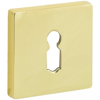 Sleutelrozet Bauhaus-Style verdekt messing ongelakt