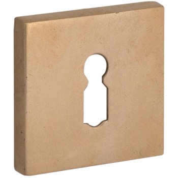 Sleutelrozet Bauhaus-Style verdekt messing getrommeld