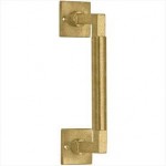 Deurgreep Bauhaus-Style 300mm messing getrommeld ongelakt