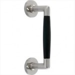 Deurgreep Ton rond rozet mat nikkel ongelakt ebben