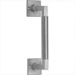 Deurgreep Bauhaus-Style 182mm mat nikkel ongelakt