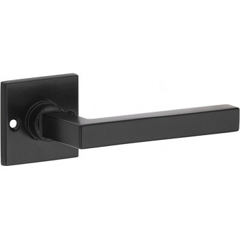 Deurkruk Kare vierkant rozet mat zwart