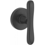 Deurknop Linea mat zwart