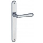 Deurkruk Linea langschild mat chroom