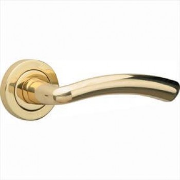 Deurkruk Cardea Terra rond rozet messing gepolijst gelakt Deurkruk Cardea Terra rond rozet messing gepolijst gelakt