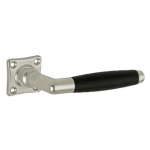 Deurkruk Ton vierkant rozet mat nikkel ongelakt ebben