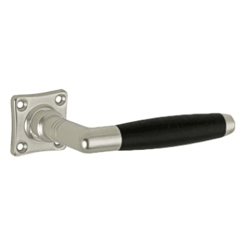 Deurkruk Ton vierkant rozet mat nikkel ongelakt ebben