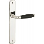 Deurkruk Bonton langschild glans nikkel ebben