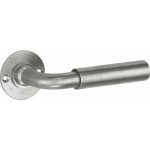 Deurkruk Frankfurt rond rozet mat nikkel ongelakt