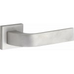 Deurkruk Trinity vierkant rozet mat nikkel ongelakt