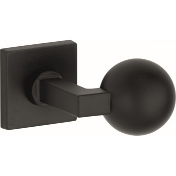 Knopkruk Bauhaus kogel verdekt vierkant rozet mat zwart