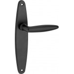 Deurkruk Dudok op elips langschild mat zwart