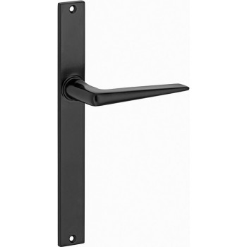 Deurkruk Wig langschild mat zwart