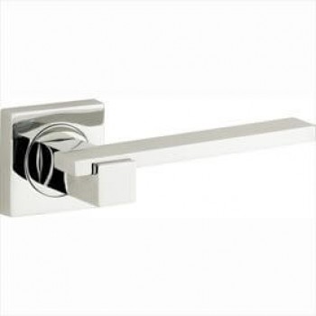 Deurkruk Pierra vierkant rozet glans nikkel