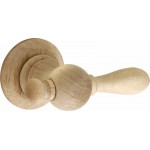 Knopkruk Greta rond rozet charmehout