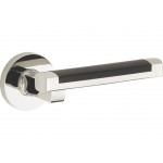 Deurkruk Dual rond rozet glans nikkel