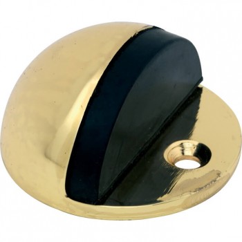 Deurbuffer halfrond messing gepolijst gelakt