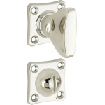 Ton bombé toiletgarnituur glans nikkel