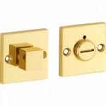 Vrij bezet garnituur Bauhaus-Style messing ongelakt