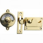 Vrij bezet overslag met bocht messing gepolijst gelakt