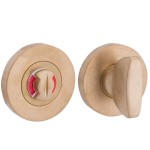 Toiletgarnituur Vivo messing getrommeld ongelakt