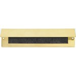 Tochtklep Mi Satori messing gepolijst gelakt recht met borstel