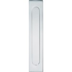 Briefplaat Verticaal glans chroom