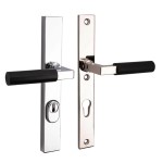 Veiligheidsset Bauhaus smal glans nikkel ebben/glans chroom achterdeur