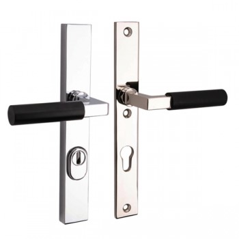 Veiligheidsset Bauhaus smal glans nikkel ebben/glans chroom achterdeur