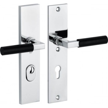 Veiligheidsset Bauhaus glans nikkel ebben/glans chroom KT achterdeur