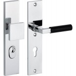 Veiligheidsset Bauhaus glans nikkel ebben/glans chroom voordeur KT