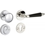 Veiligheidsset Antique glans nikkel ebben KT voordeur