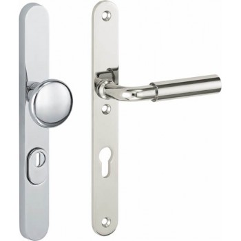 Veiligheidsset Frankfurt  glans nikkel/glans chroom  voordeur KT